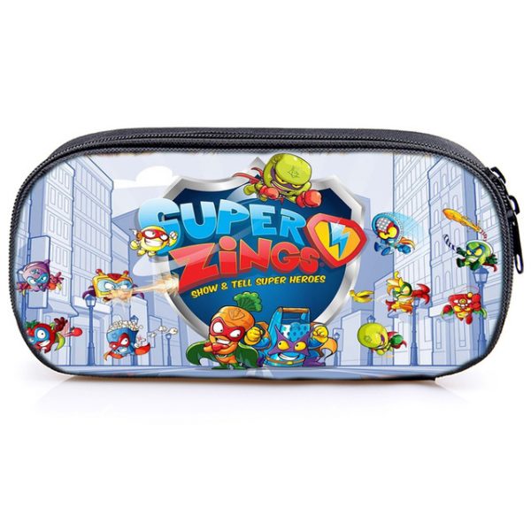 Super Zings Cosmetic Case Kids Cartoon Game Pencil Case Large Capacity Multifunction Sotrage Bags Children School Supplies - Image 14