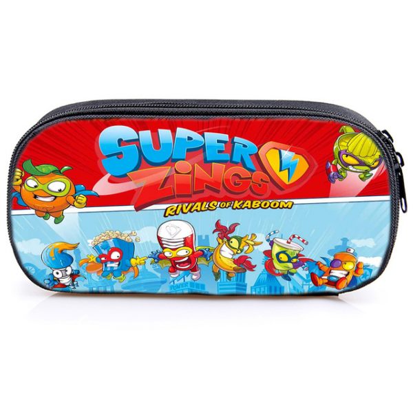 Super Zings Cosmetic Case Kids Cartoon Game Pencil Case Large Capacity Multifunction Sotrage Bags Children School Supplies - Image 20