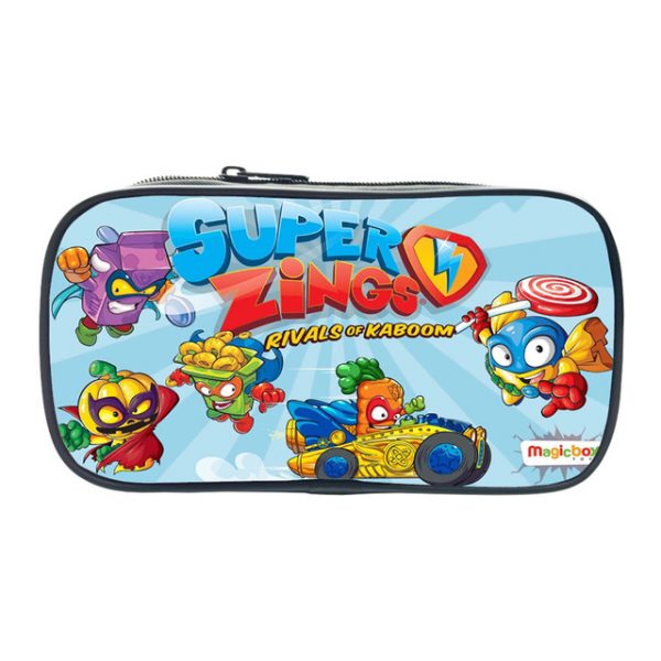 Super Zings Pen Bag Students Superzings Pencil Bag Teens Stationery Bag Kids Cartoon Pencil Case Children Gift