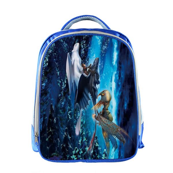 How to Train Your Dragon Backpack School Bag Blue