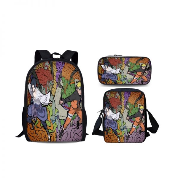 18 Inch Naruto Backpack School Bag+Messenger Bag+Pencil Bag - Image 4