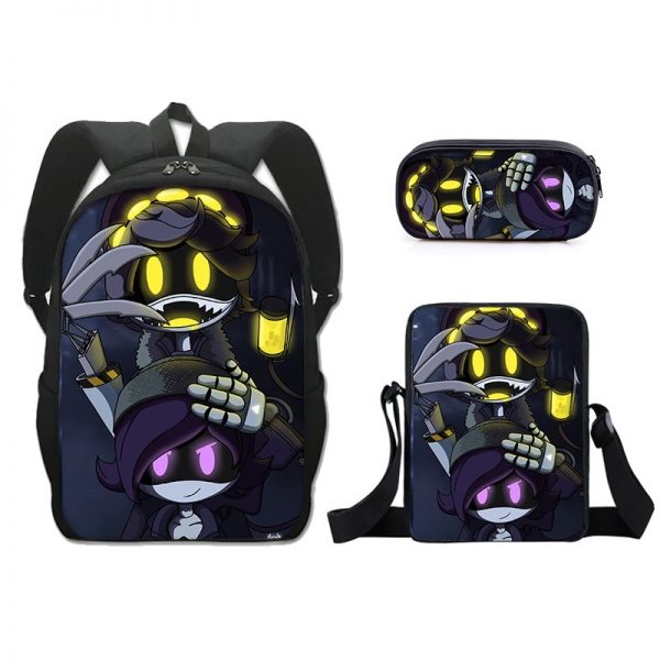 16 Inch Murder Drones Backpack School Bag+Messenger Bag+Pencil Bag - Image 8