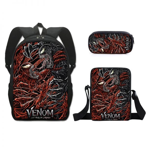 16 Inch Venom 2 Backpack School Bag+Messenger Bag+Pencil Bag - Image 24