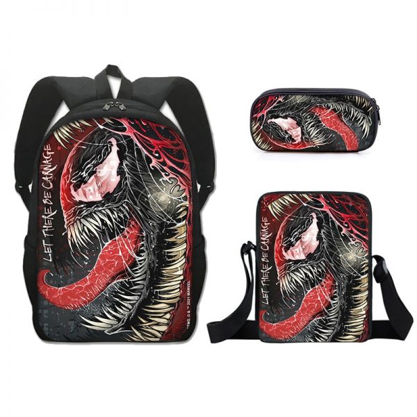 16 Inch Venom 2 Backpack School Bag+Messenger Bag+Pencil Bag - Image 26