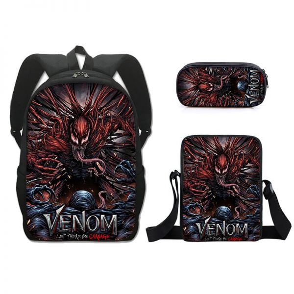 16 Inch Venom 2 Backpack School Bag+Messenger Bag+Pencil Bag - Image 11