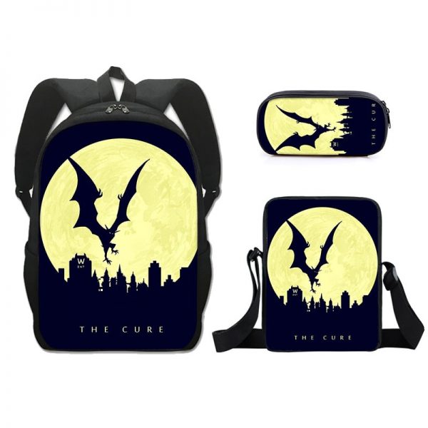 16 Inch The Batman Backpack School Bag+Messenger Bag+Pencil Bag - Image 7