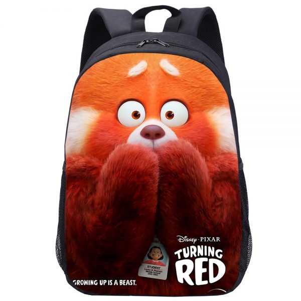 Turning Red Backpack Kids Youth Student High Capacity Waterproof School Bag Birthday Gifts - Image 12