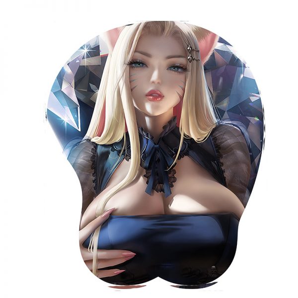 Soft bowl holder two-dimensional 3D three-dimensional silicone beauty wrist guard mouse pad personality cartoon animation hand pad - Image 14