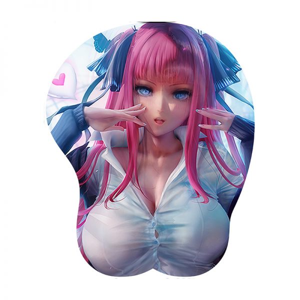 Soft bowl holder two-dimensional 3D three-dimensional silicone beauty wrist guard mouse pad personality cartoon animation hand pad - Image 18