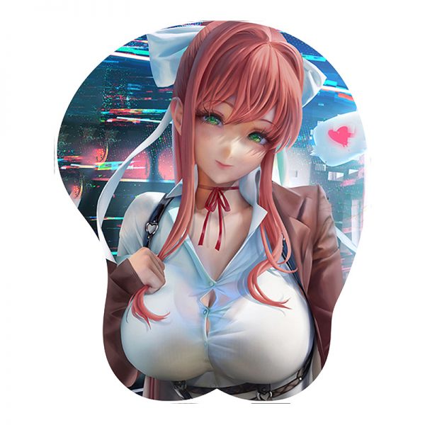 Soft bowl holder two-dimensional 3D three-dimensional silicone beauty wrist guard mouse pad personality cartoon animation hand pad - Image 4