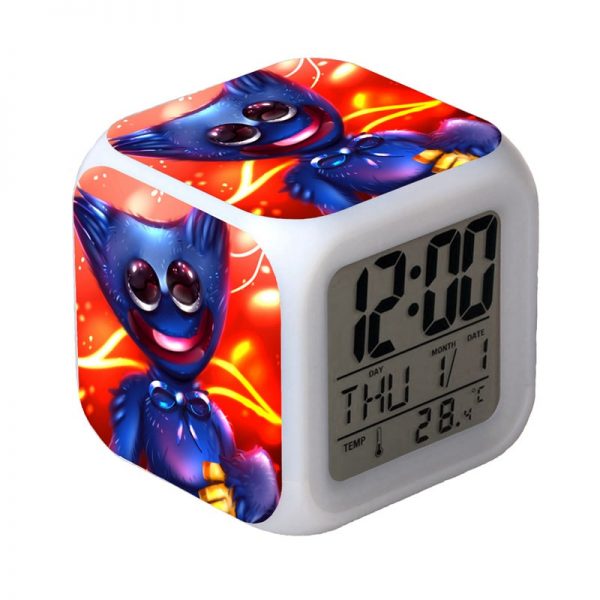 Poppy Playtime 7 Colors Change Digital Alarm LED Clock Gift - Image 6