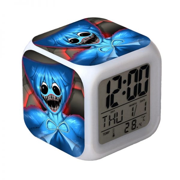 Poppy Playtime 7 Colors Change Digital Alarm LED Clock Gift - Image 4