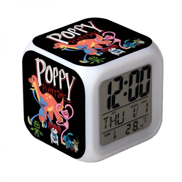 Poppy Playtime 7 Colors Change Digital Alarm LED Clock Gift - Image 2