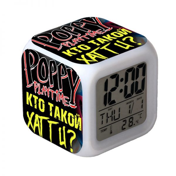 Poppy Playtime 7 Colors Change Digital Alarm LED Clock Gift - Image 17