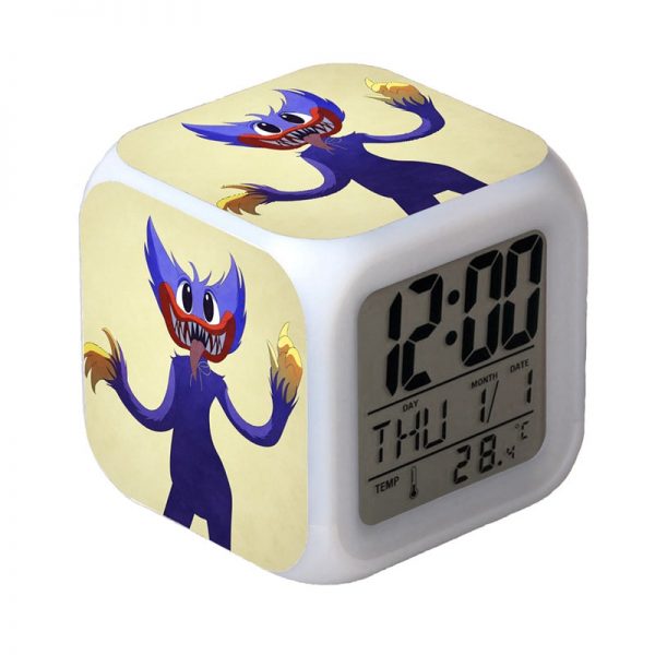 Poppy Playtime 7 Colors Change Digital Alarm LED Clock Gift - Image 12