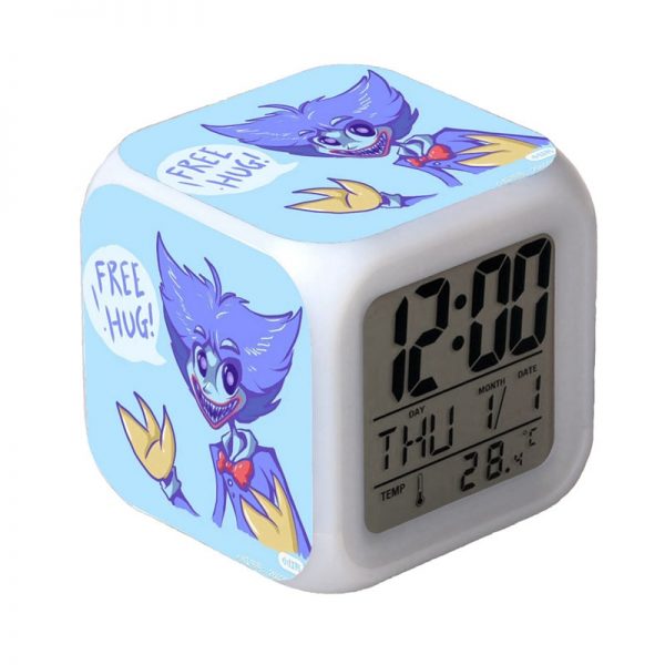 Poppy Playtime 7 Colors Change Digital Alarm LED Clock Gift - Image 9