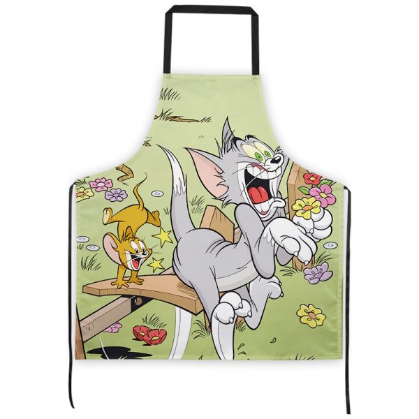 Professional Kitchen Apron-Tom and Jerry-Aprons Comfortable Perfect For Cooking Guide