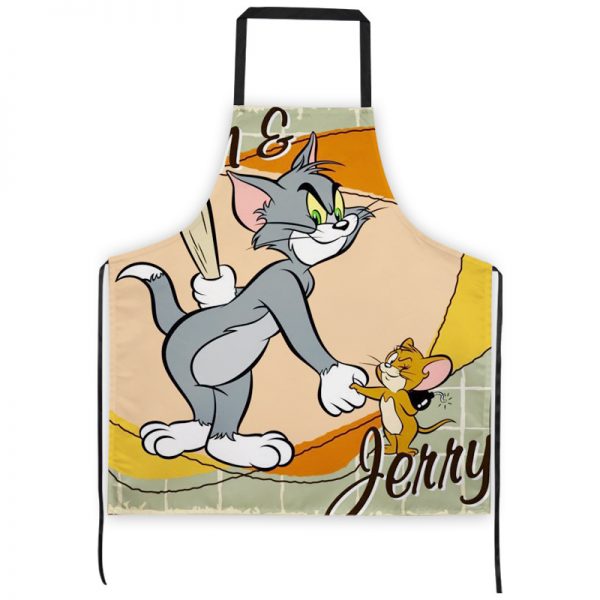 Professional Kitchen Apron-Tom and Jerry-Aprons Comfortable Perfect For Cooking Guide - Image 2