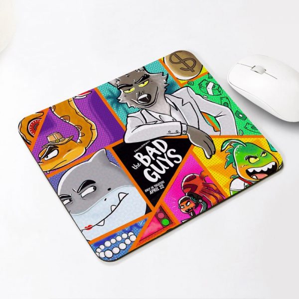 The Bad Guys Pattern Anti-Slip Laptop PC Gaming Mouse Pad - Image 10