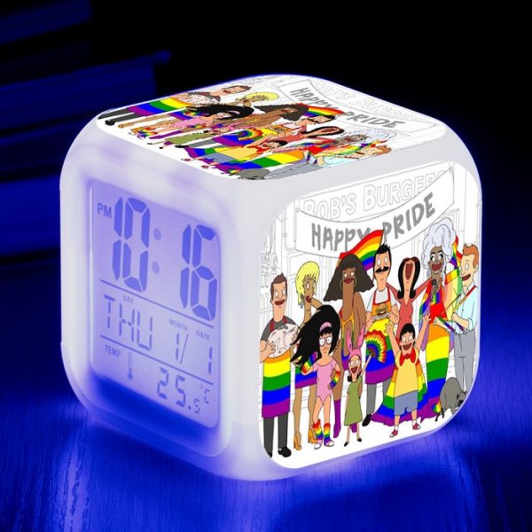 Bob's Burgers 7 Colors Change Digital Alarm LED Clock - Image 5