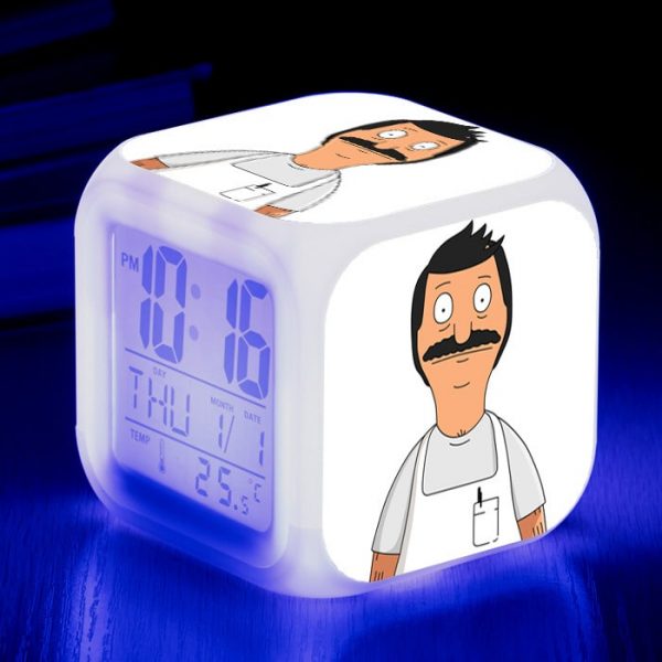 Bob's Burgers 7 Colors Change Digital Alarm LED Clock - Image 6