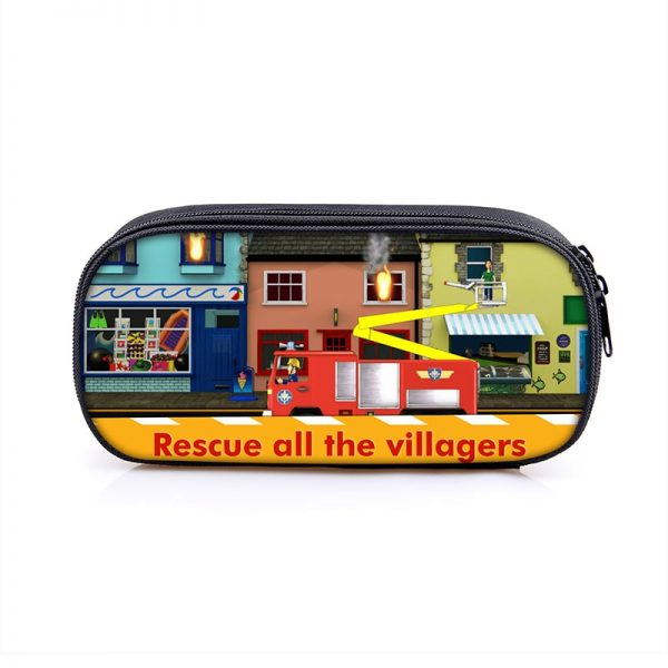 Fireman Sam Cosmetic Bags Boys Girls Children Large Pencil Case Purse Storage Bags Women Men Multifunction Makeup Bag - Image 24