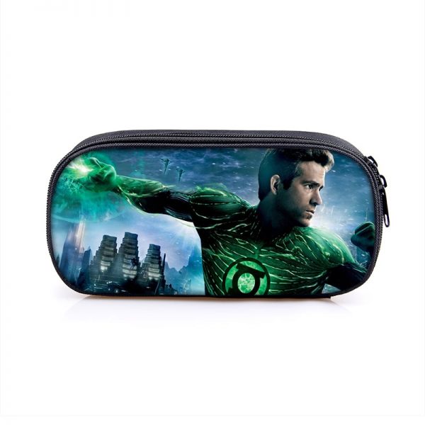 Green Lantern Cosmetic Bags Boys Girls Children Large Pencil Case Purse Storage Bags Women Men Multifunction Makeup Bag - Image 5