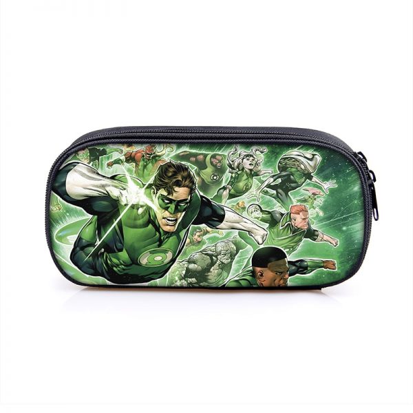 Green Lantern Cosmetic Bags Boys Girls Children Large Pencil Case Purse Storage Bags Women Men Multifunction Makeup Bag - Image 6