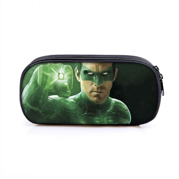 Green Lantern Cosmetic Bags Boys Girls Children Large Pencil Case Purse Storage Bags Women Men Multifunction Makeup Bag - Image 8