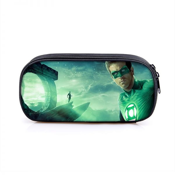 Green Lantern Cosmetic Bags Boys Girls Children Large Pencil Case Purse Storage Bags Women Men Multifunction Makeup Bag - Image 9