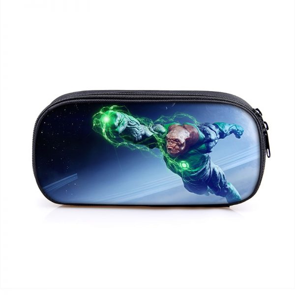 Green Lantern Cosmetic Bags Boys Girls Children Large Pencil Case Purse Storage Bags Women Men Multifunction Makeup Bag - Image 3