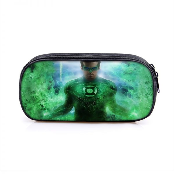 Green Lantern Cosmetic Bags Boys Girls Children Large Pencil Case Purse Storage Bags Women Men Multifunction Makeup Bag - Image 4