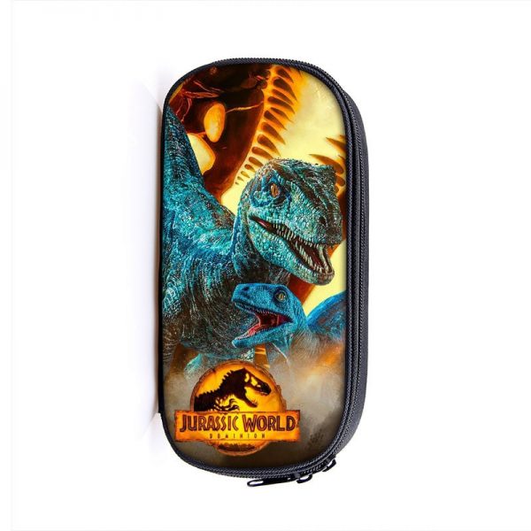 Jurassic World Dominion Cosmetic Bags Boys Girls Children Large Pencil Case Purse Storage Bags Women Men Multifunction Makeup Bag - Image 2