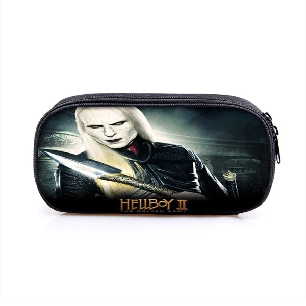 Hellboy Cosmetic Bags Boys Girls Children Large Pencil Case Purse Storage Bags Women Men Multifunction Makeup Bag - Image 8