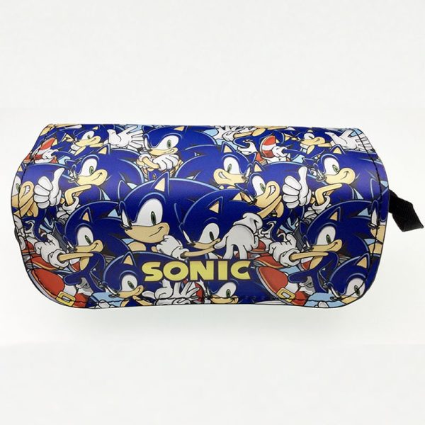 Sonic the Hedgehog double zipper pencil case student general large capacity study stationery box - Image 18