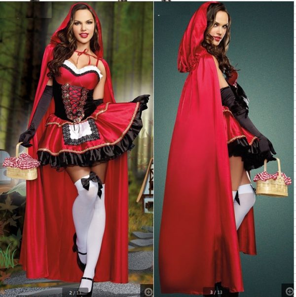 Halloween Costume Christmas Costume New Little Red Riding Hood Witch Costume Nightclub Stage Costume Party