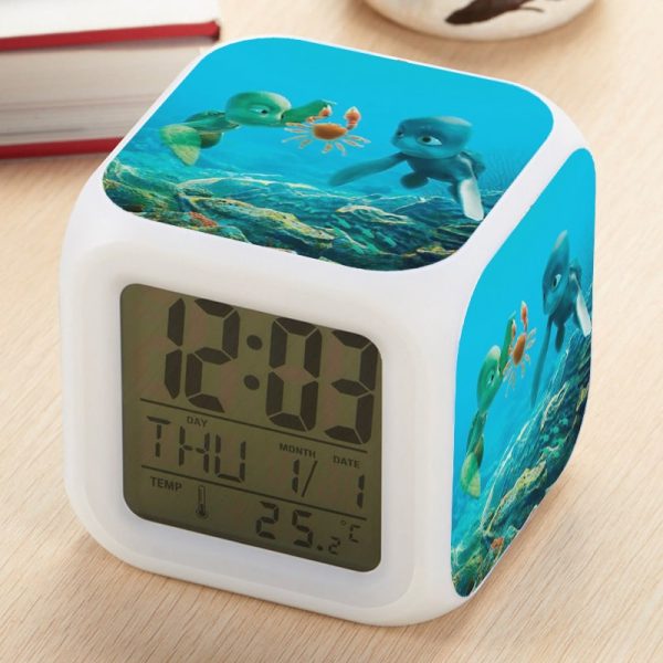 Sammy's avonturen Alarm Clock Led Light 7 Color Change Electronic Desk Watch Square Table - Image 10