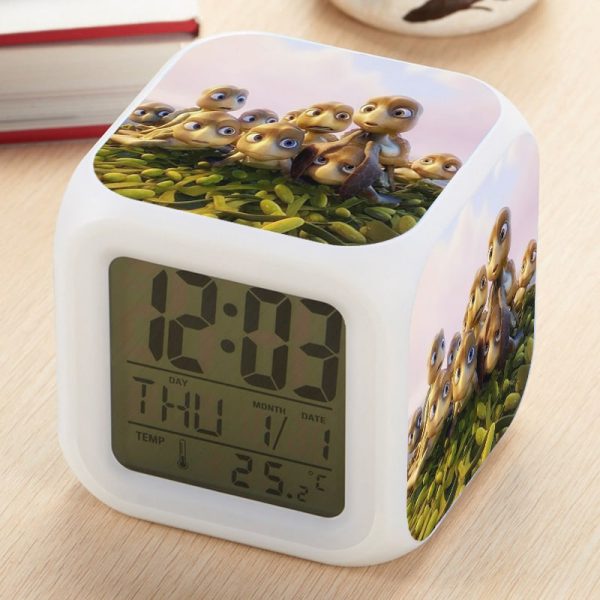 Sammy's avonturen Alarm Clock Led Light 7 Color Change Electronic Desk Watch Square Table - Image 15