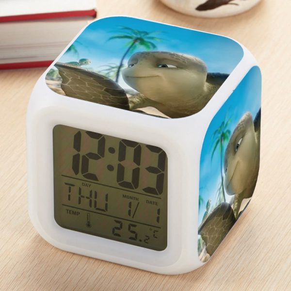 Sammy's avonturen Alarm Clock Led Light 7 Color Change Electronic Desk Watch Square Table - Image 16