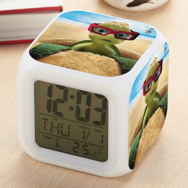 Sammy's avonturen Alarm Clock Led Light 7 Color Change Electronic Desk Watch Square Table - Image 17