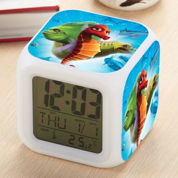 Sammy's avonturen Alarm Clock Led Light 7 Color Change Electronic Desk Watch Square Table - Image 18