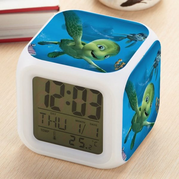 Sammy's avonturen Alarm Clock Led Light 7 Color Change Electronic Desk Watch Square Table - Image 19