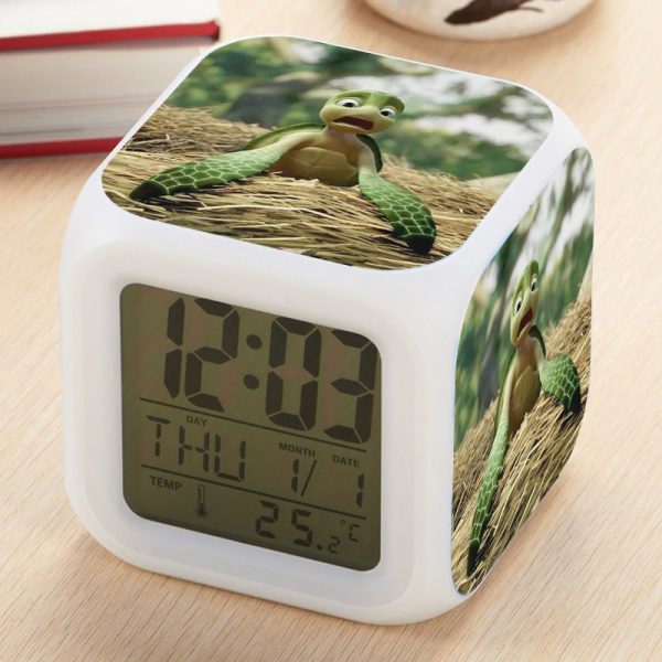 Sammy's avonturen Alarm Clock Led Light 7 Color Change Electronic Desk Watch Square Table - Image 21