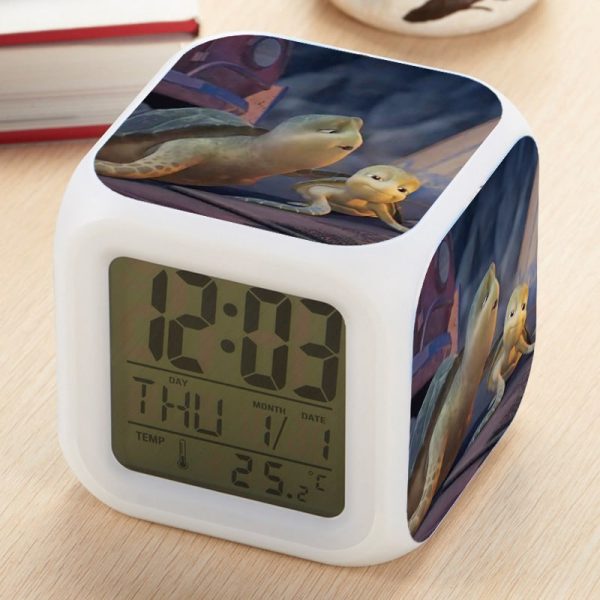 Sammy's avonturen Alarm Clock Led Light 7 Color Change Electronic Desk Watch Square Table - Image 7