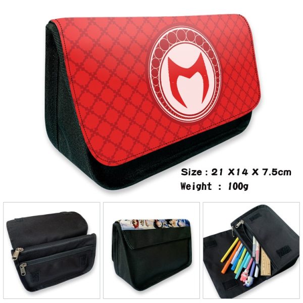 Superhero double-layer flip-top stationery box