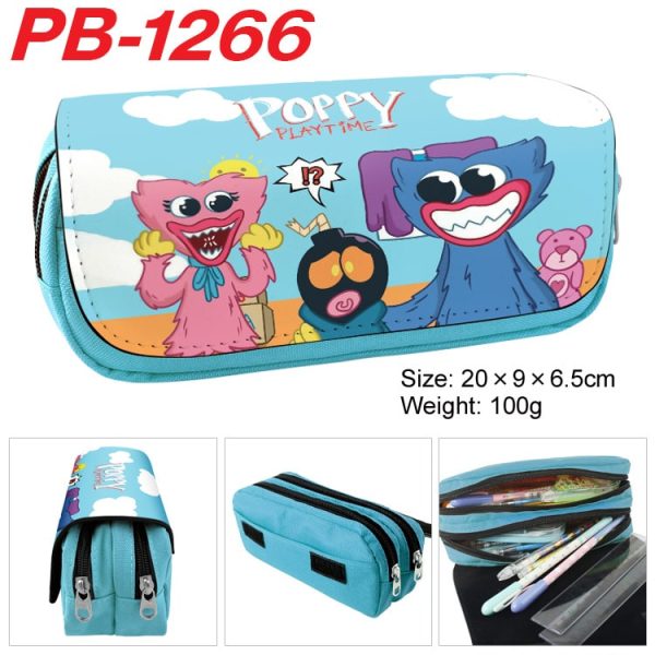 Poppy Palytime Pencil Bag anime Cartoon Animation Large Capacity Double layer Zipper Pencil Box Pencil Box Stationery Box - Image 6