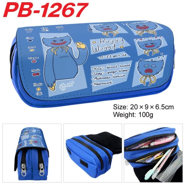 Poppy Palytime Pencil Bag anime Cartoon Animation Large Capacity Double layer Zipper Pencil Box Pencil Box Stationery Box - Image 2