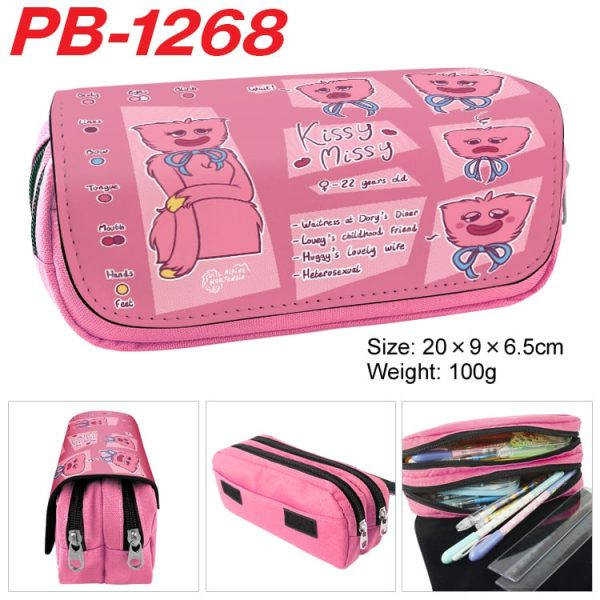 Poppy Palytime Pencil Bag anime Cartoon Animation Large Capacity Double layer Zipper Pencil Box Pencil Box Stationery Box - Image 3