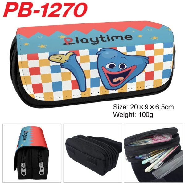 Poppy Palytime Pencil Bag anime Cartoon Animation Large Capacity Double layer Zipper Pencil Box Pencil Box Stationery Box - Image 5