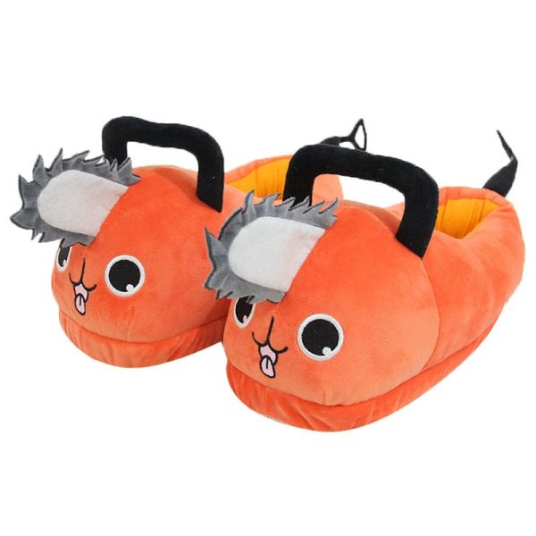 Chainsaw Man Pochita Winter Soft Plush Slippers